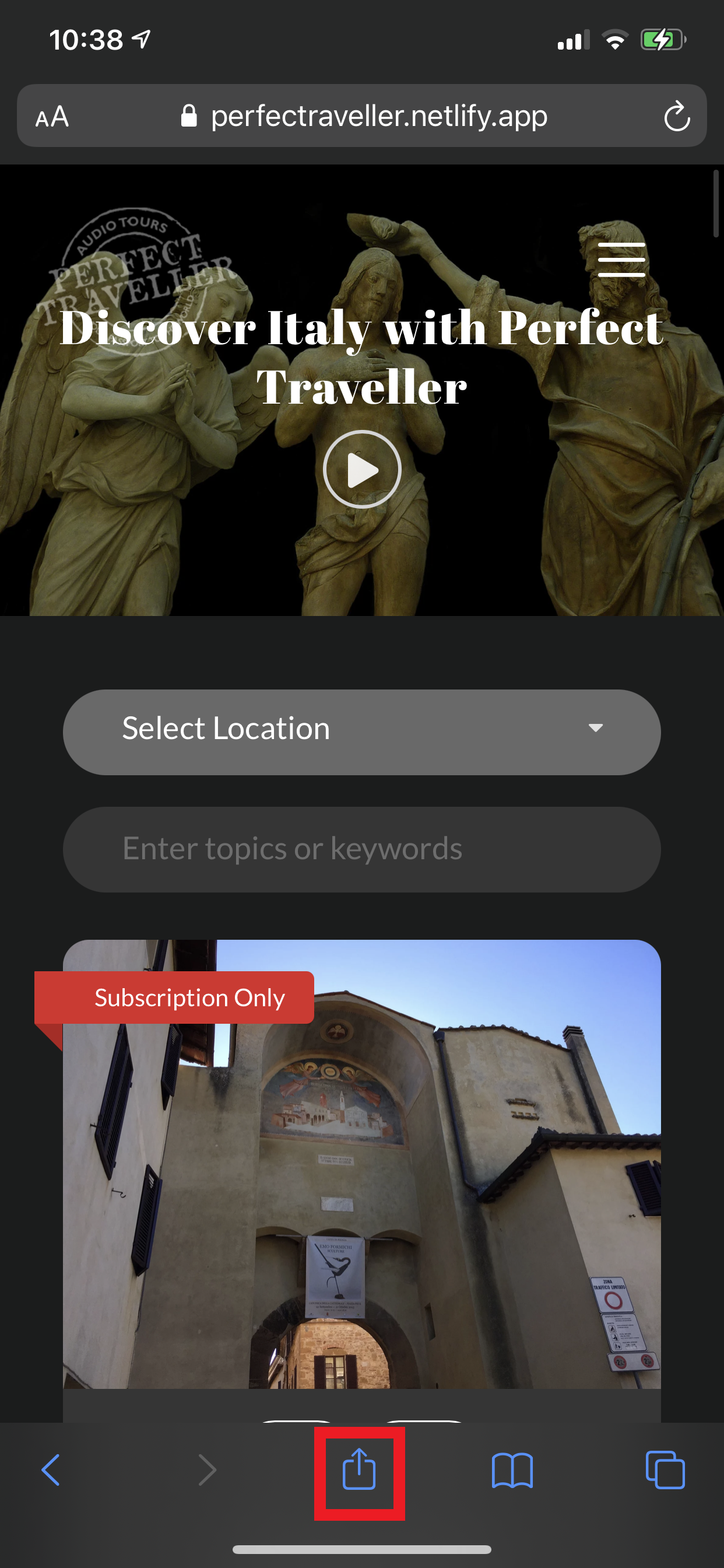Perfect Traveller iphone